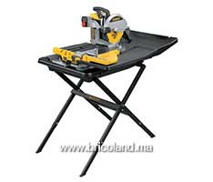 Scie à carrelage humide 10 pouces + support - DeWALT