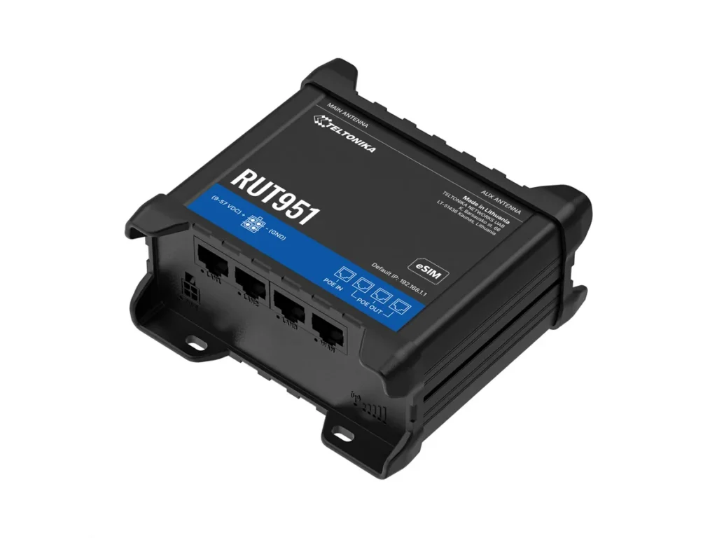 Routeur industriel Teltonika RUT951 – LTE, PoE sans alimentation