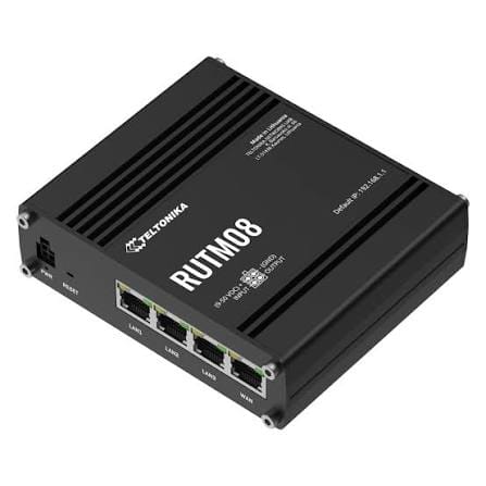 Routeur Industriel Gigabit Ethernet Teltonika RUTM08 – 4 Ports