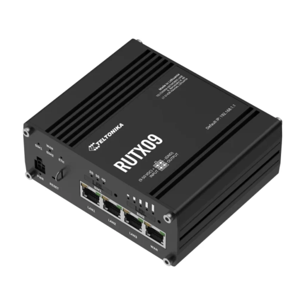 Routeur Industriel 4G LTE Cat 6 Teltonika RUTM09 – Dual SIM & Gigabit