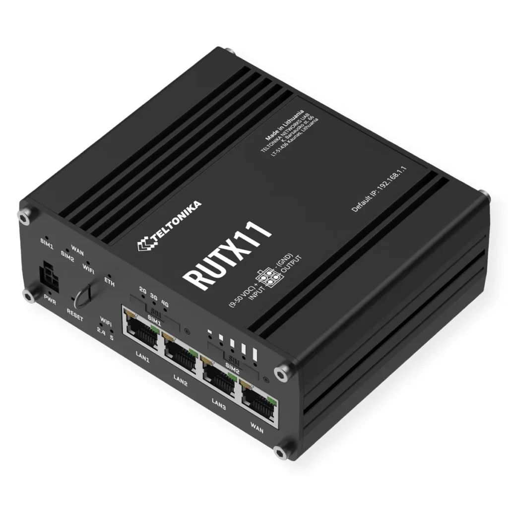 Routeur Industriel 4G LTE Cat 6 Teltonika RUTX11 – Wi-Fi 5 & Bluetooth