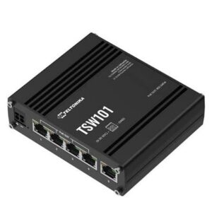 Switch Industriel PoE+ Teltonika TSW101 – 5 Ports Gigabit, 12/24 VDC