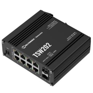 Switch Industriel PoE+ Teltonika TSW200 – 8 Ports Gigabit + 2 SFP