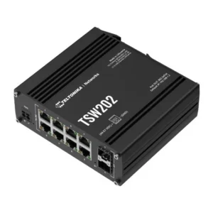 Switch Industriel Manageable PoE+ Teltonika TSW202 – 8 Ports Gigabit + 2 SFP