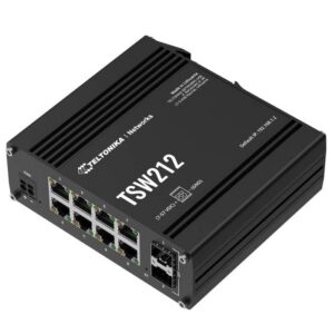 Switch Ethernet Industriel Manageable Teltonika TSW212 – 8 Ports Gigabit + 2 SFP